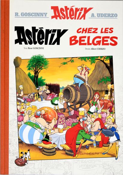 null UDERZO. Ensemble de deux tirages de luxe Astérix : 

-Astérix chez les belges,...