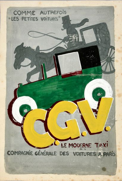 null PRUVOST, Jacques (1901-1984)

Illustration "The modern cab". 

Gouache on paper....