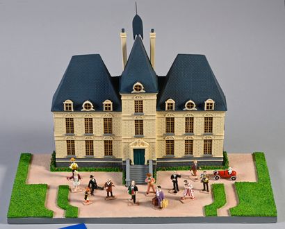 HERGE / MOULINSART Tintin
HERGE / PIXI
Le Château de Moulinsart et 13 personnages....