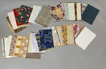 null Approximately 1000 sheets of wallpaper from sample stocks, first half of the...