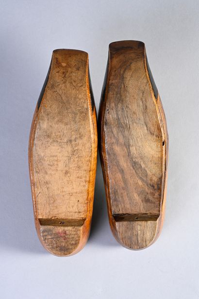 null Pair of young boy's clogs from the Colonie agricole de Mettray, circa 1840,...
