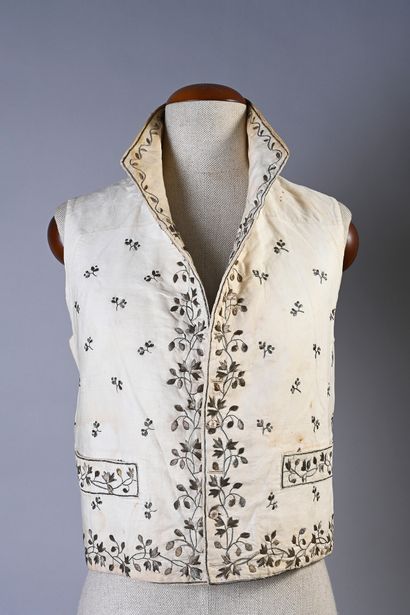 Embroidered vest, Empire period, square vest...