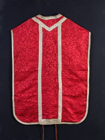 Chasuble in a crimson damask, Italy, late...