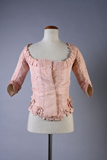 English dress bodice, Louis XVI period, whalebone...