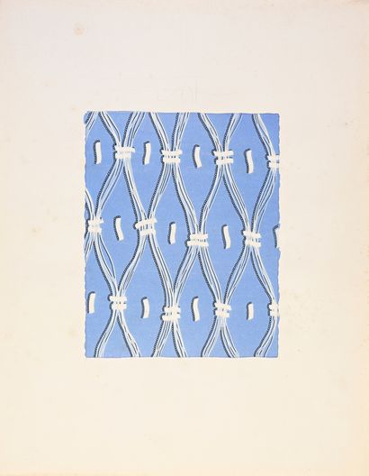 null Set of models for fashion, Atelier Testemale, 1960- 1970 approximately, gouache...