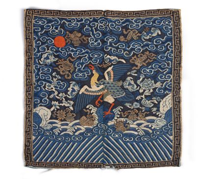 null Imperial official's badge, China, second half of the 19th century, kesi silk...