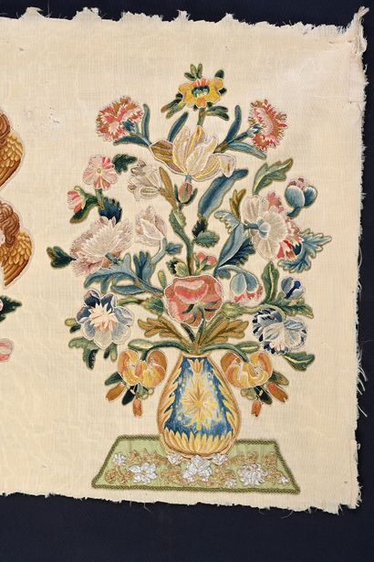 null Marian antependium applied embroidery of the eighteenth and nineteenth centuries,...