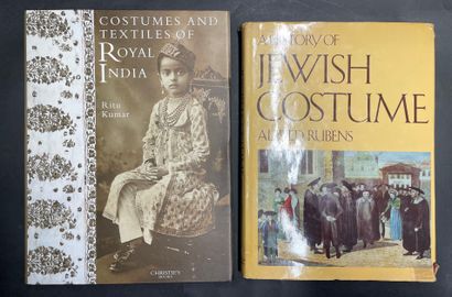null Four books concerning the Costume and traditional fabrics of Switzerland, India...
