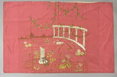 null Home furnishings including curtains and hangings, 20th century, mainly an embroidered...