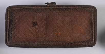 null Case or purse, Empire period, in embossed steel mesh decorated with branch and...