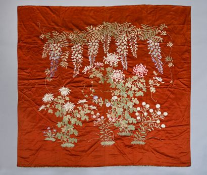 Embroidered hanging, Japan, first third of...