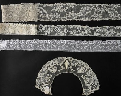 null Quille et bordure en dentelle d'Alençon, aiguille, vers 1750-70.

Une longue...