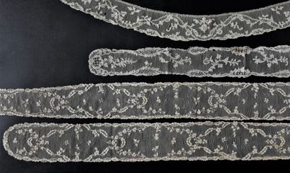 null Accessoires du costume féminin en dentelle à l'aiguille, Alençon, vers 1760-80.

A...