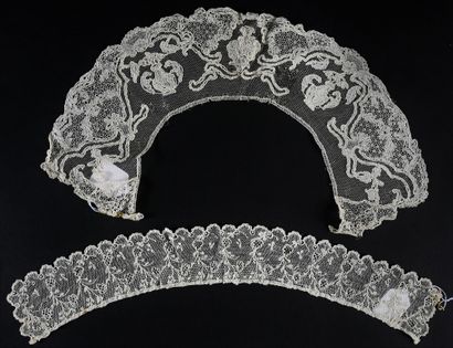 null Alençon lace keel and border, needlepoint, circa 1750-70.

A long keel and a...