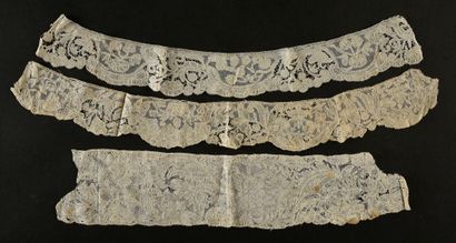 null Five borders, Brussels and Devon, spindles, 18th century.

A border around 1710-20,...