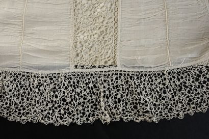 null Coraline, needle lace, Italy, late 17th century.

Newborn presentation apron...