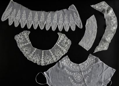 null Nine collars or guimpes in white embroidery, circa 1830.

In linen hand thread...