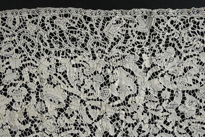 null Venice lace Flat Point, needle, 2nd half of the seventeenth century.

Two ruffles...