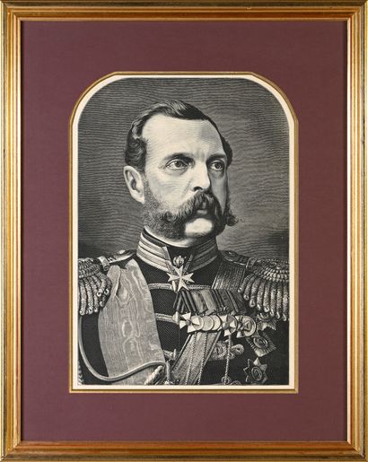 null ALEXANDER II, EMPEROR OF RUSSIA (1818-1881).
Engraving extracted from an old...