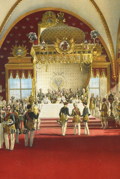 TIM VASSILI FÉODOROVITCH (1820-1895). Banquet of the coronation of the emperor Alexander...