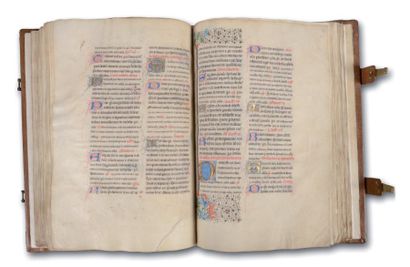 null [MISSEL MANUSCRIT] Missel manuscrit enluminé de la seconde moitié du XVe siècle...