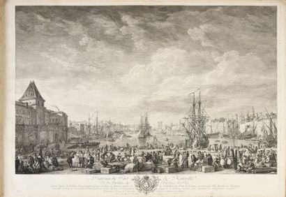 VERNET Joseph Collection des vues des ports de mer en France... Paris, J. P.Le Bas,...