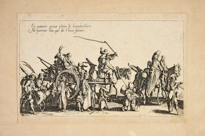 Callot jacques Les bohémiens. [Paris ?, 1621-1625].
4 mounted plates, 23,5 x 12,2cm...