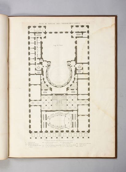 LOUIS Victor Bordeaux's auditorium. Paris, l'auteur et Esprit, 1782.
In-plano, 50...