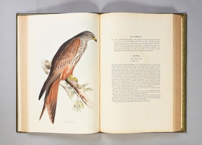 GOULD John The birds of Europe. Londres, l'auteur, 1837.
5 vol. in-folio, 36 x 54cm,...