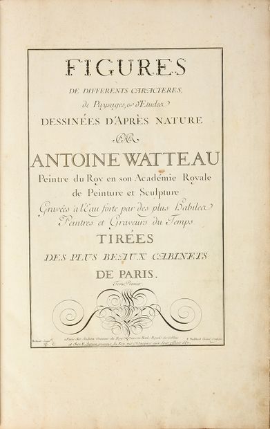 Watteau Antoine Figures of various characters, landscapes, & studies drawn from nature......