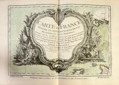[CASSINI DE THURY César-François] Geographic and military atlas of France... Paris,...