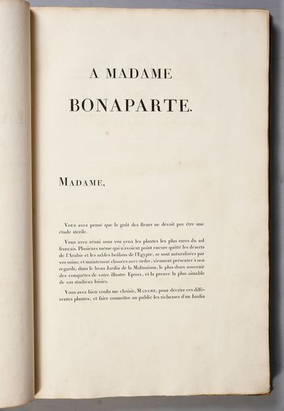 VENTENAT Étienne-Pierre Jardin de la Malmaison. Paris, Crapelet et l'auteur, 1803-1804.
2...