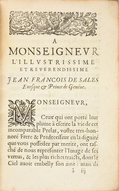 S.FRANÇOIS DE SALES Les epistres spirituelles... Paris, Martin Durand, 1636.
Small...