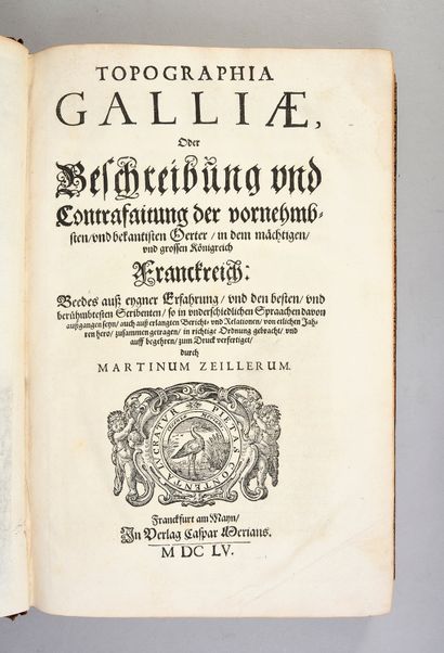 ZEILLER Martin & Mathias MERIAN Topographia Galliæ... Francfort, Caspar Merian, 1655-1661.
13...