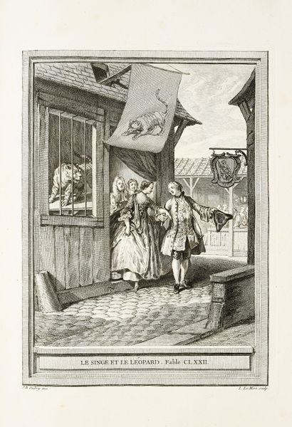 LA FONTAINE Jean de Fables choisies... Paris, Desaint & Saillant et Durand, 1755-1759.
4...