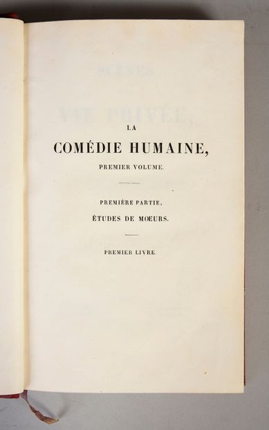 BALZAC Honoré de Oeuvres complètes... Paris, Furne, J.-J.Dubochet et cie, J.Hetzel...