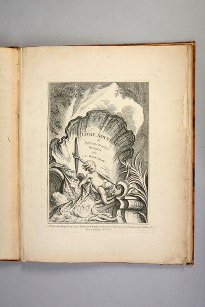 Watteau Antoine Livre nouveau de différents trophées... Paris, Huquier et vve Chereau,...