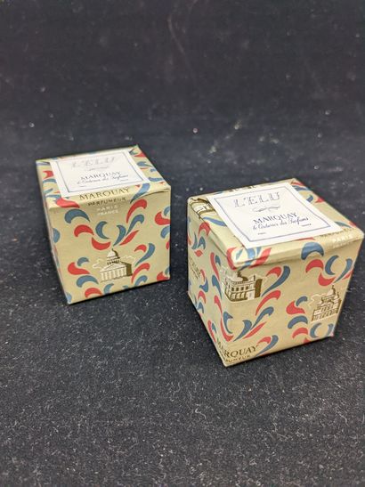 null MARQUAY « L’Elu » - (Années 1950)

Deux diminutifs parfums présenté dans leurs...
