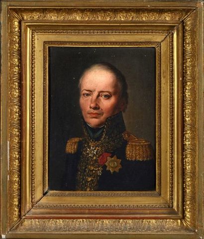 Louis Léopold BOILLY (La Bassée 1761 - Paris 1845) Portrait du général Claude Ignace...