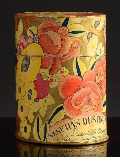 ELIZABETH ARDEN «Venetian Dusting Powder» - (1920) Elégante boite de poudre de section...