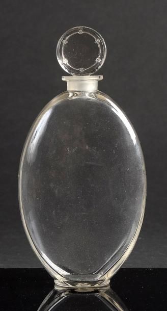 ARYS «Faisons un Rêve» - (1920) Flacon en verre incolore pressé moulé de section...