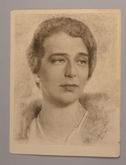 null Guggenberger Mairovich, école roumaine du XXe siècle. Portrait de la grande-duchesse...