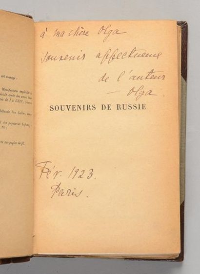 null Souvenirs de Russie (1916-1919), par la princesse Paley, Plon, Paris, 1923,...