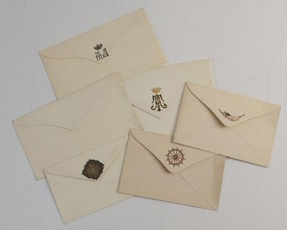 null Enfants du tsar Alexandre III. Ensemble de 6 modèles différents d'enveloppes...