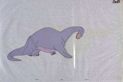 null ANIMATION. SET OF 4 CELLULOID REPRESENTING A DINOSAUR.
34x49 cm
