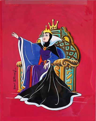 DISNEY (STUDIOS) SNOW WHITE'S MOTHER. Back cover illustration for the magazine
Mickey...
