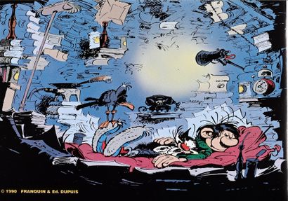 FRANQUIN GASTON. RTT phone card numbered 3/100 and signed by Franquin.
(L'Age d'or,...