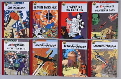 JACOBS BLAKE AND MORTIMER, COLLECTION OF CARDBOARD ALBUMS in very good condition,...