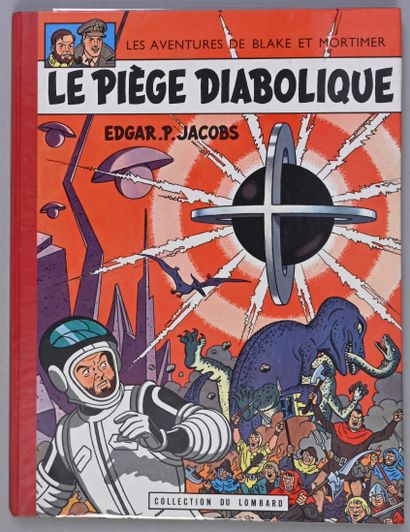 JACOBS BLAKE ET MORTIMER, LE PIEGE DIABOLIQUE.
EO de 1962, deuxième plat à damier,...