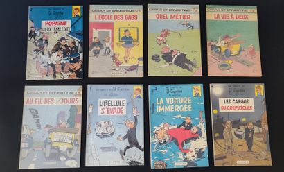 TILLIEUX COLLECTION OF ALBUMS DUPUIS GIL JOURDAN, Volumes 1 to 16, good condition....